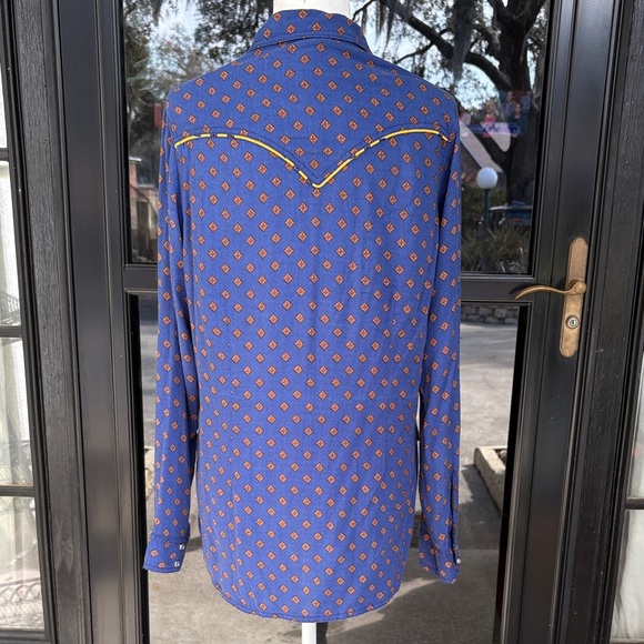 Rock 47 by Wrangler Women’s Snap Button Cowgirl Western Shirt 🤠 - Picture 4 of 7